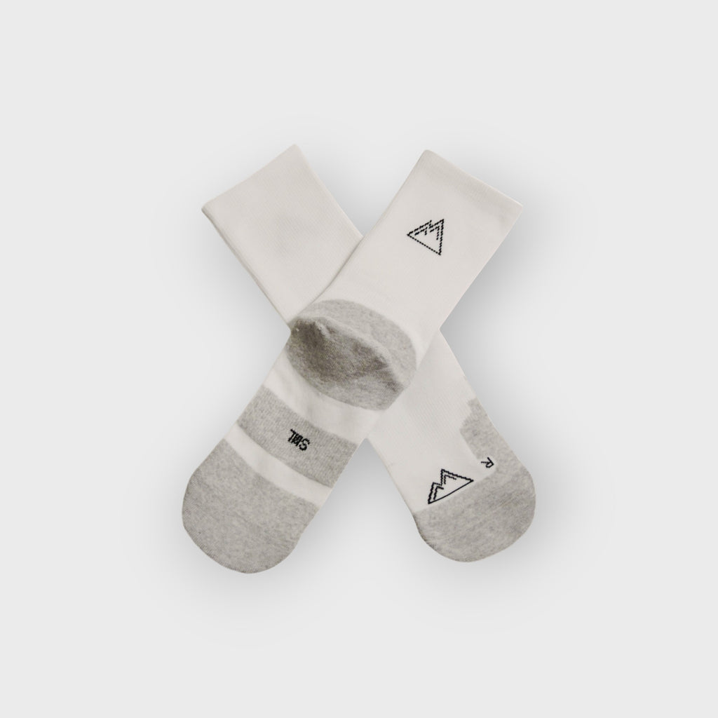 3x Pairs Crew Socks - White