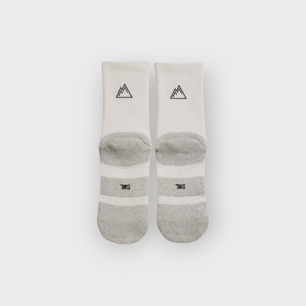 3x Pairs Crew Socks - White