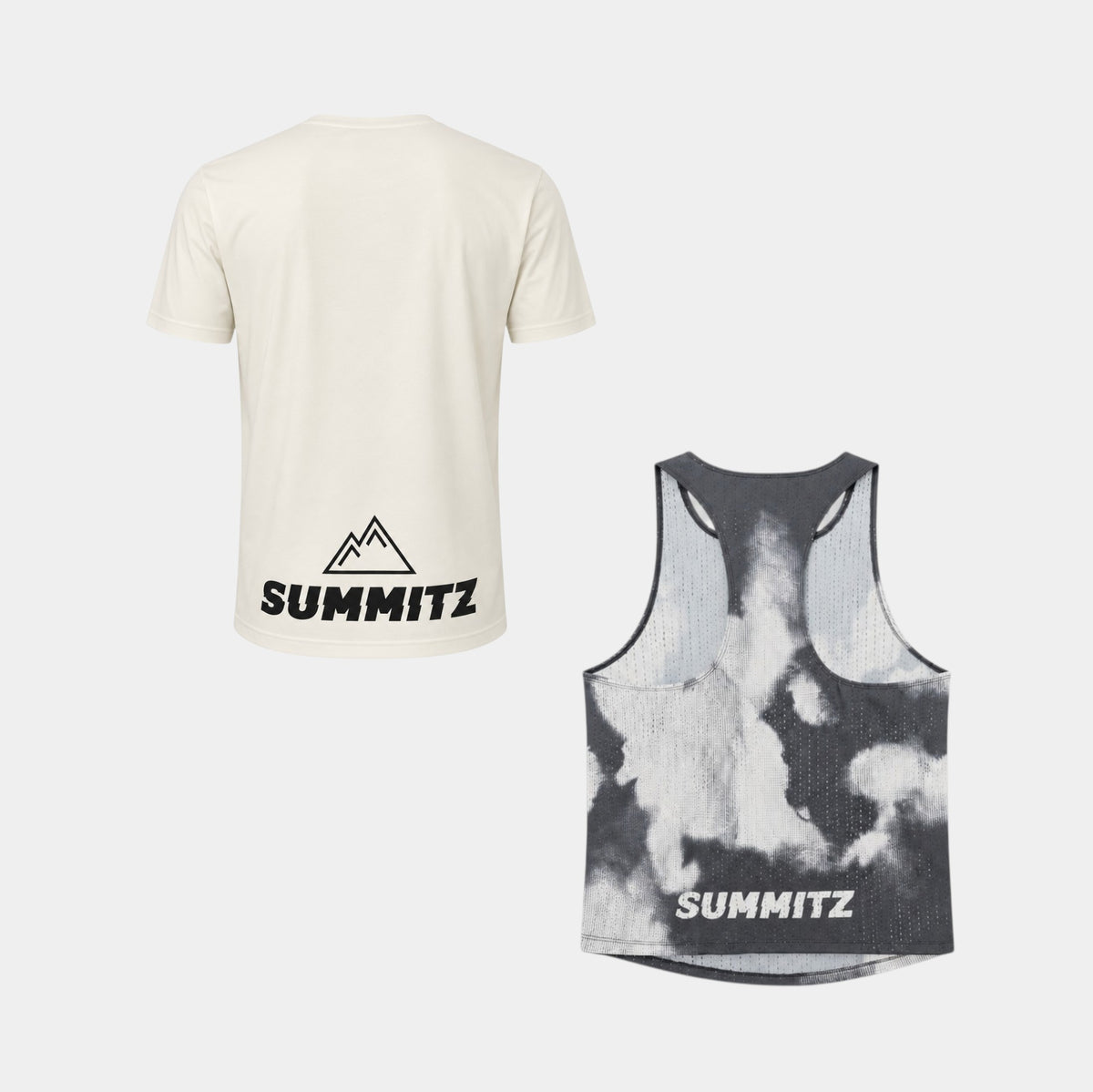 Performance Tee & Aeris Flow Vest - White & Charcoal Camo