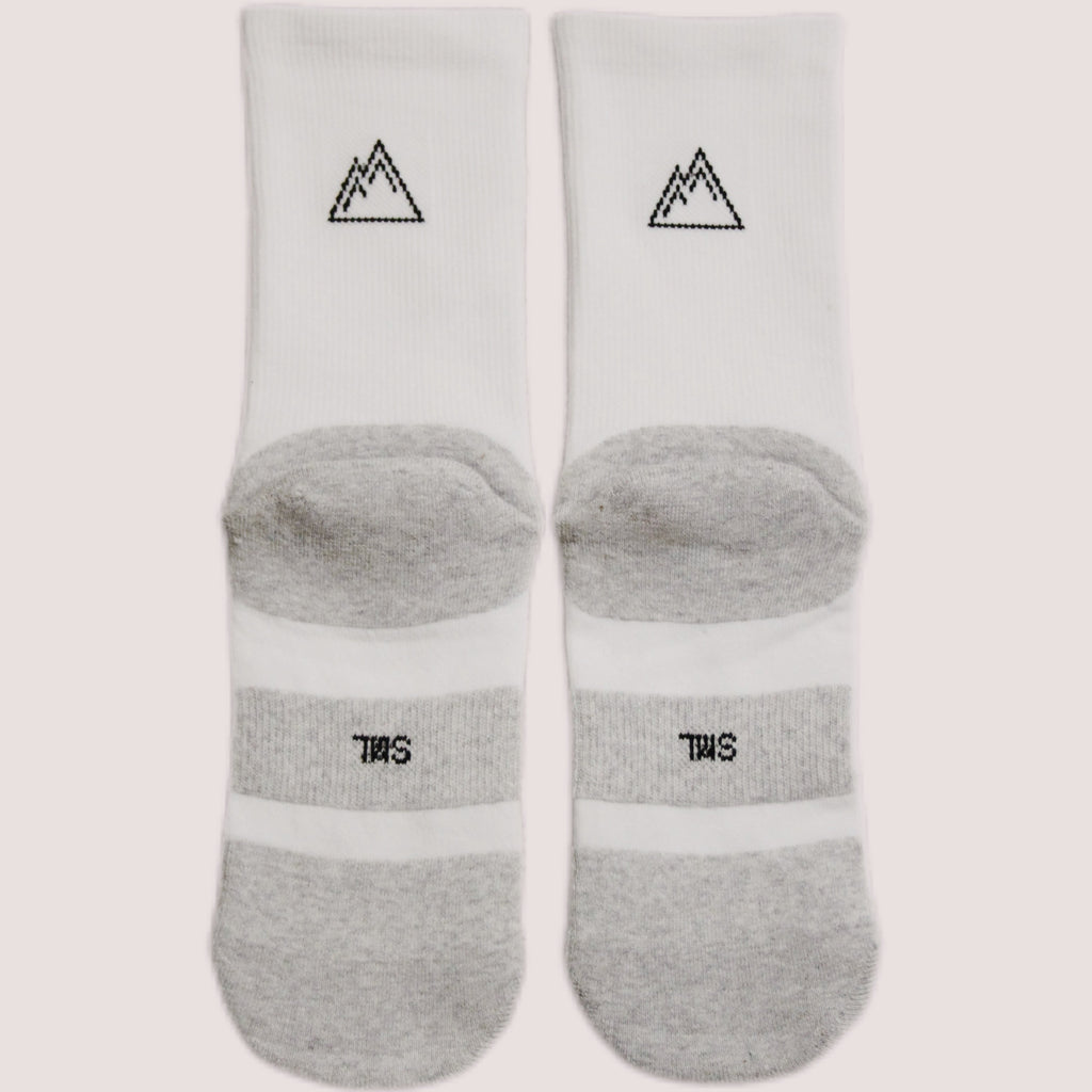 5x Pairs Crew Socks - White