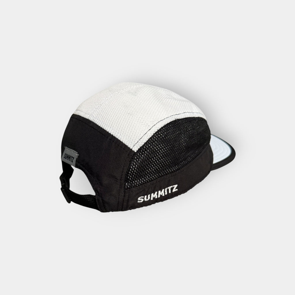 Aeris Running Cap - Black & White