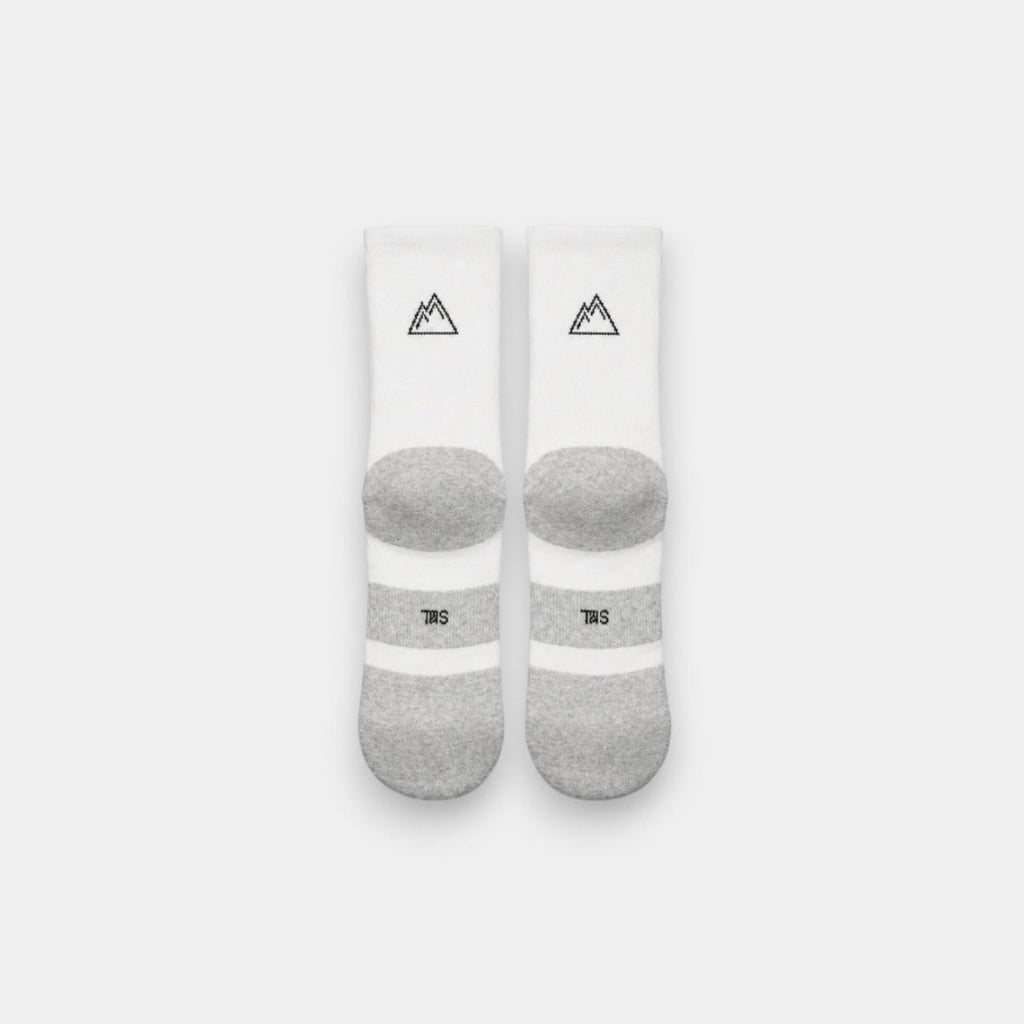 3x Pairs Crew Socks - White