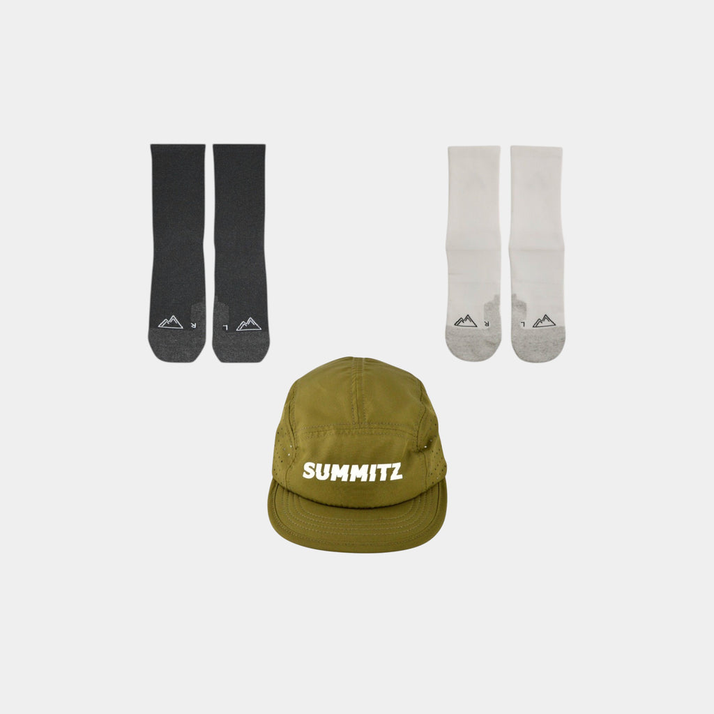 Elite Khaki Bundle - 1x Cap 2x Socks